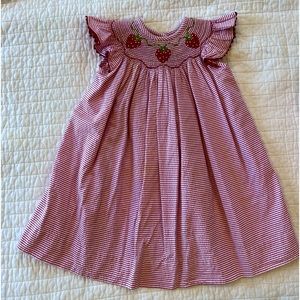 Smocked strawberry dress 18 month great condition